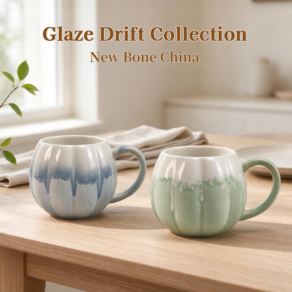 Glaze Drift Collection – Reactive Glaze Ceramic Mug Set
