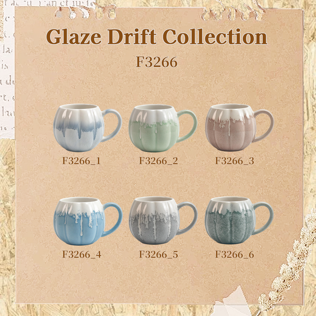 Glaze Drift Collection – Reactive Glaze Ceramic Mug Set