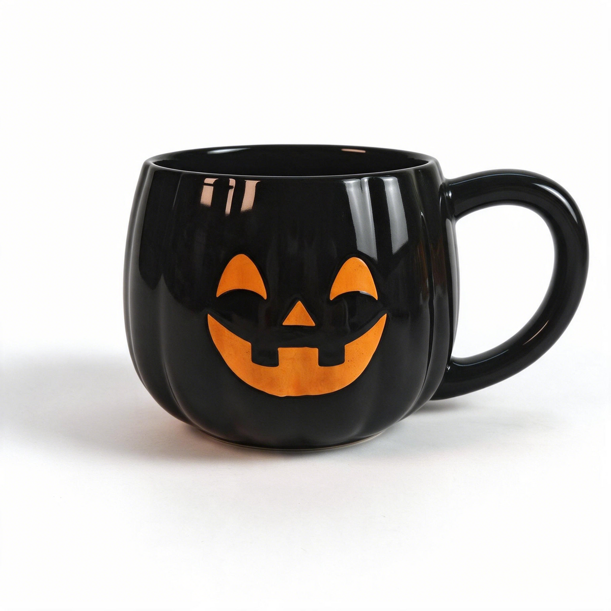 Jack‑O‑Grin Collection – Single‑Side Screen Printing, Colored Glaze Ceramic Mug Set