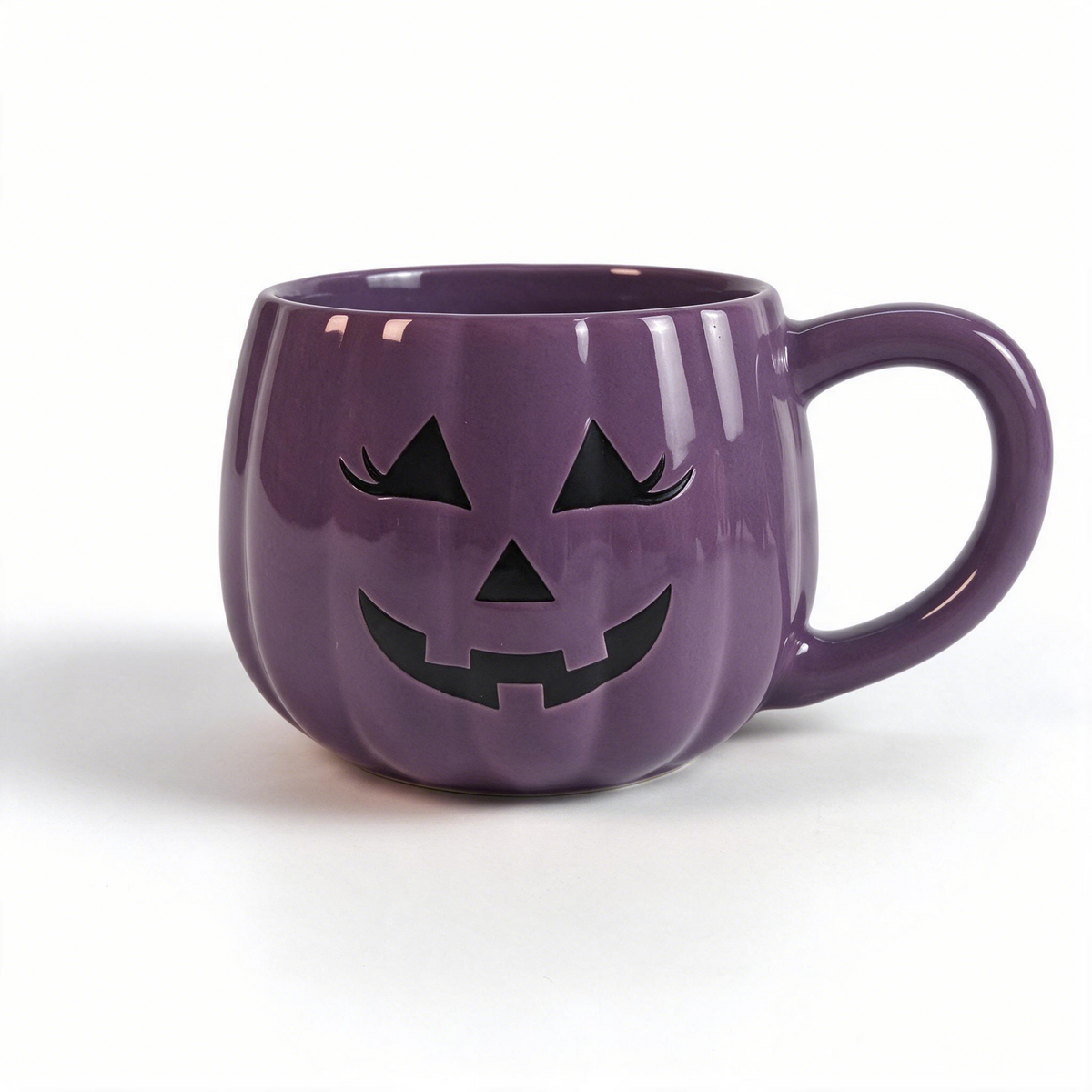 Jack‑O‑Grin Collection – Single‑Side Screen Printing, Colored Glaze Ceramic Mug Set