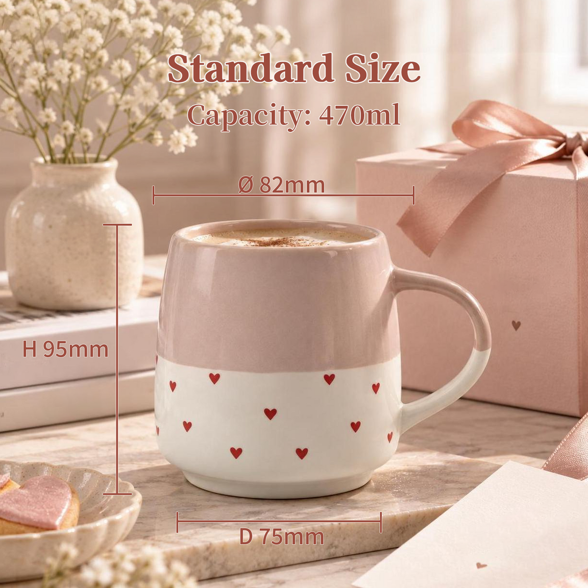 Soft Affection Collection – Screen Printing, Reactive Glaze, Exposed Bisque Ceramic Mug Set