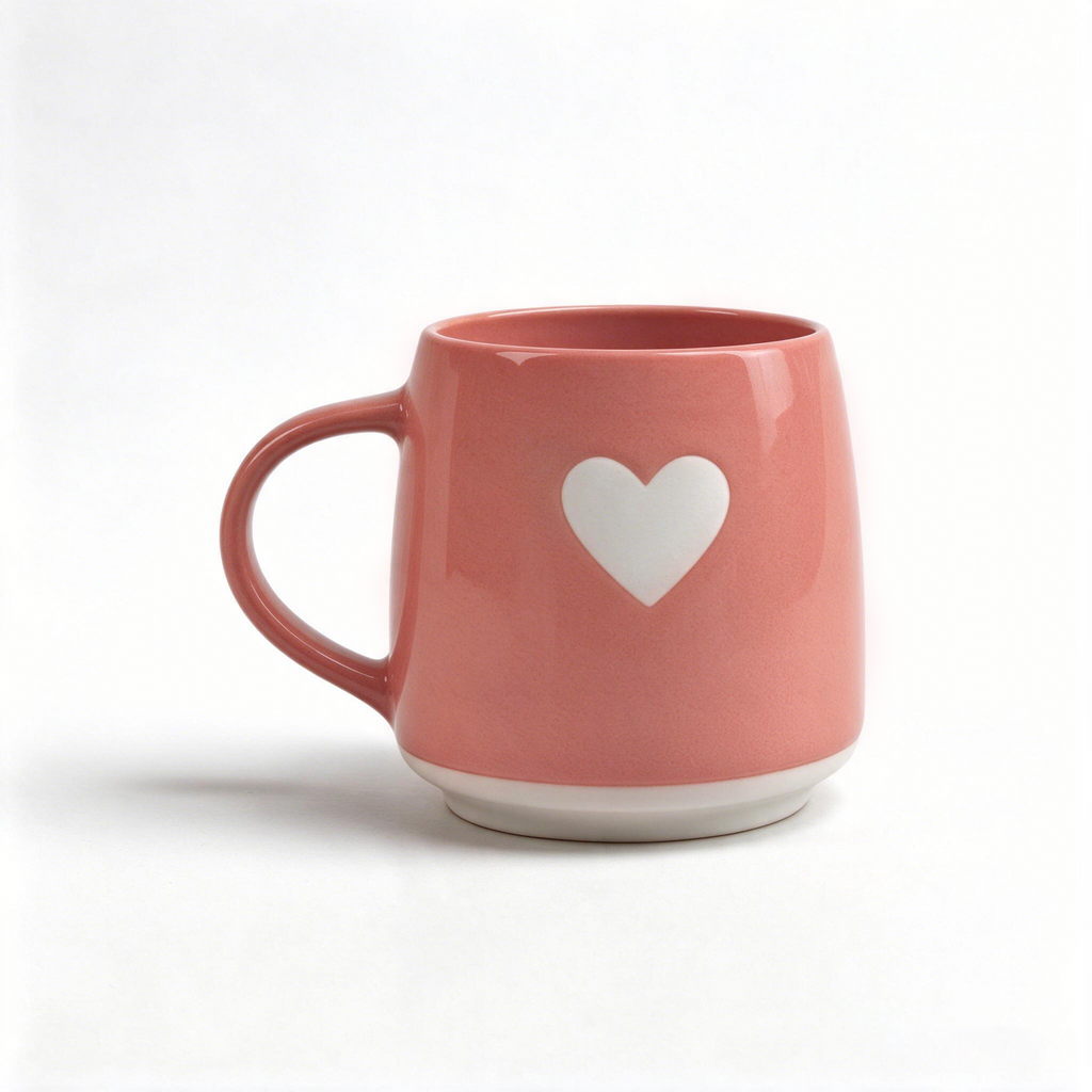 Soft Affection Collection – Screen Printing, Reactive Glaze, Exposed Bisque Ceramic Mug Set
