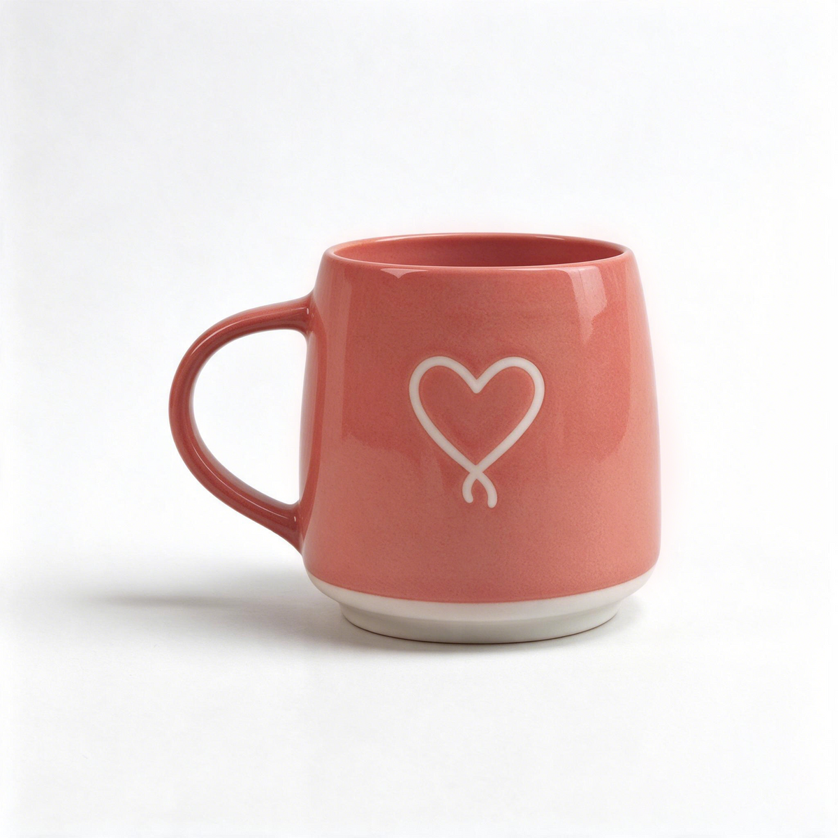 Soft Affection Collection – Screen Printing, Reactive Glaze, Exposed Bisque Ceramic Mug Set