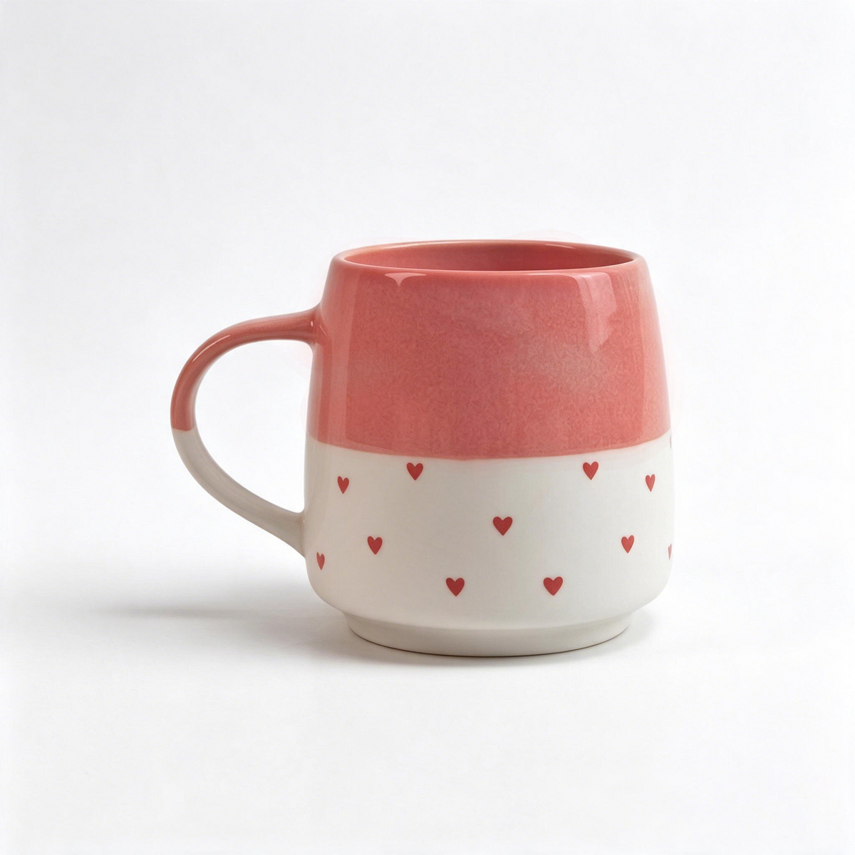 Soft Affection Collection – Screen Printing, Reactive Glaze, Exposed Bisque Ceramic Mug Set