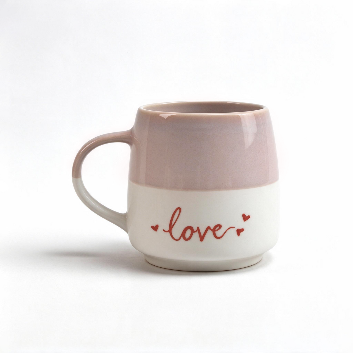 Soft Affection Collection – Screen Printing, Reactive Glaze, Exposed Bisque Ceramic Mug Set