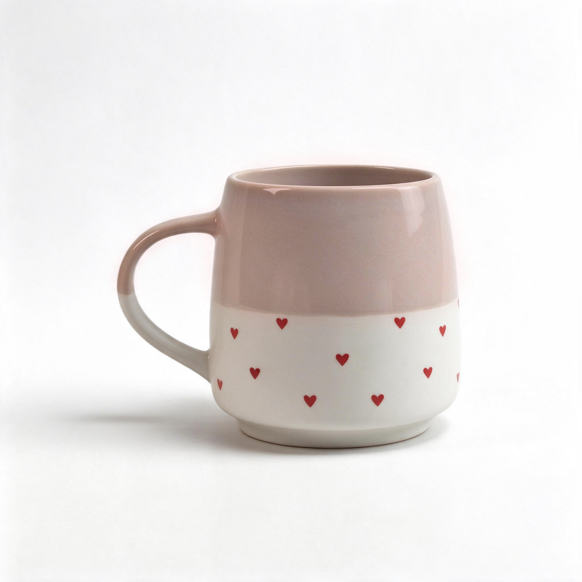 Soft Affection Collection – Screen Printing, Reactive Glaze, Exposed Bisque Ceramic Mug Set